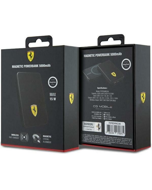 Ferrari FEPB5MNCAK 15W Внешний аккумулятор 5000mAh