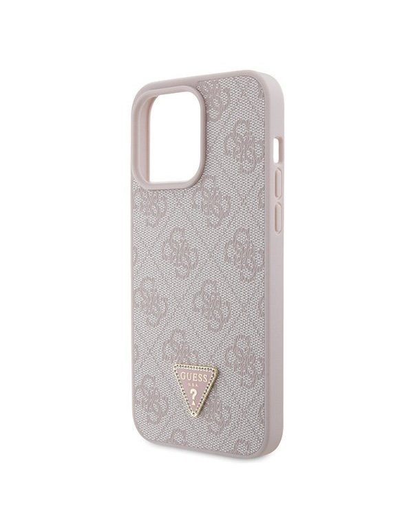 Guess Leather 4G Diamond Triangle Back Case Защитный Чехол для Apple iPhone 15 Pro Max