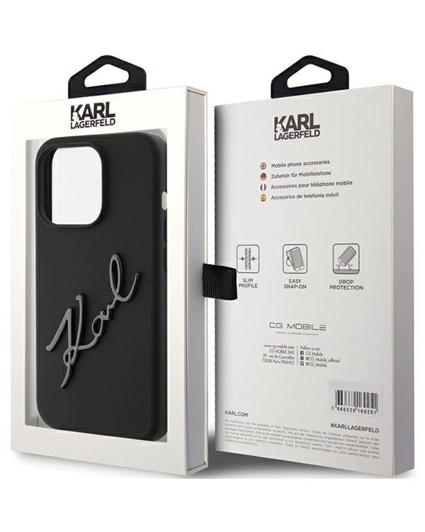 Karl Lagerfeld KLHCP15LSKSBMCK Чехол для Apple iPhone 15 Pro