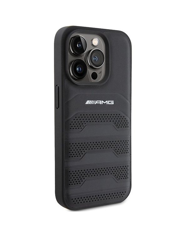 AMG Leather Debossed Lines Back Case Защитный Чехол для Apple iPhone 15 Pro Max