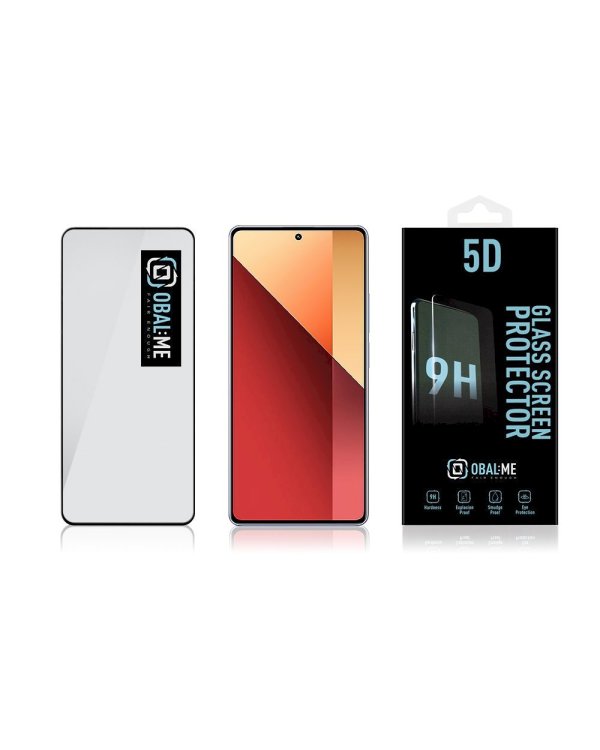 Дополнительное изображение книги «OBAL:ME 5D Glass Screen Protector Защитное стекло для Xiaomi Redmi Note 13 Pro 4G/5G / чёрный»