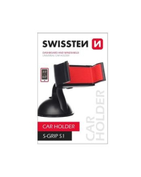 Swissten S-GRIP S1 Premium Универсальный держатель с 360 ротацией на стекло Для устройств 3.5'- 6.0'