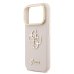 Guess PU Grained 4G Logo Stand Camera Frame Case Защитный чехол для iPhone 17 Pro / розовый