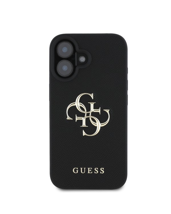 Guess PU Grained 4G Metal Logo Case Чехол для Apple iPhone 16