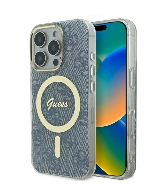 Guess IML 4G MagSafe Защитный Чехол для Apple iPhone 16 Pro Max