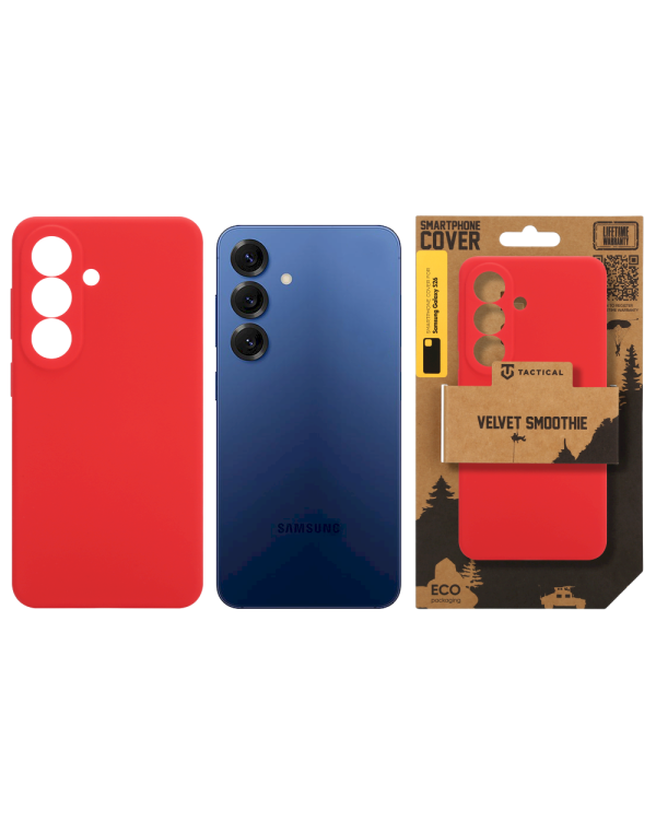 Tactical Velvet Smoothie Cover Защитный чехол для Samsung Galaxy S26 / красный