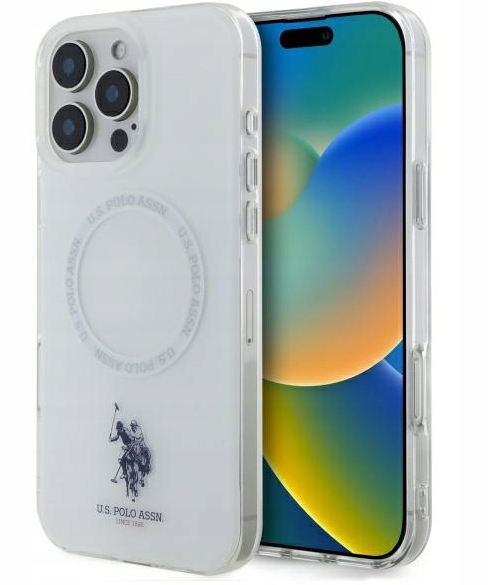 US Polo IML Ring MagSafe Защитный Чехол для Apple iPhone 16 Pro Max