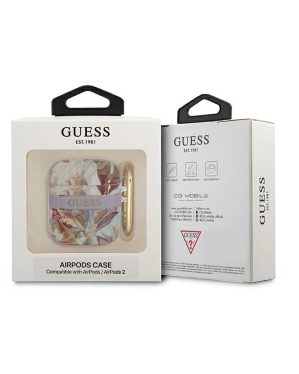 Guess GUA2HHFLU Чехол для Apple AirPods 1 / 2