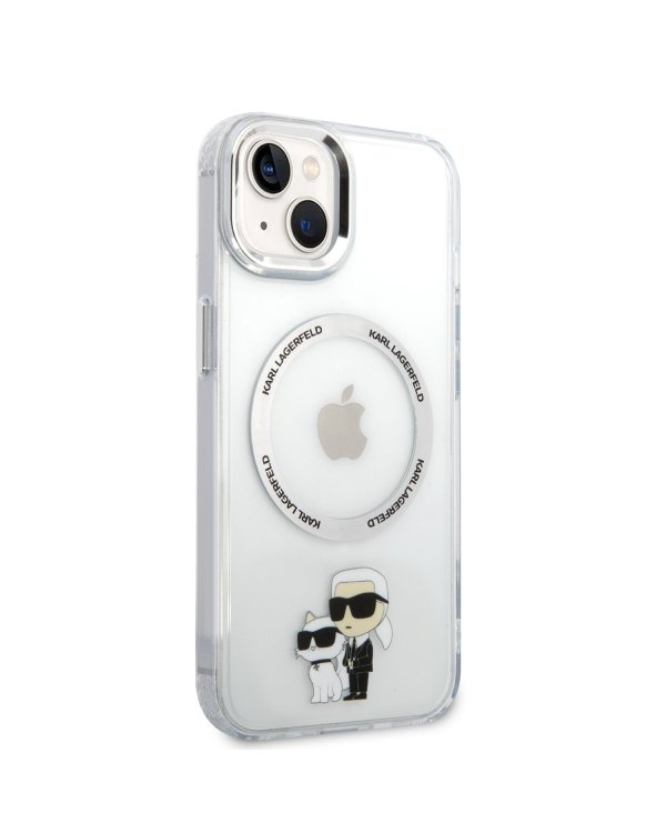 Karl Lagerfeld IML Karl and Choupette MagSafe Case Защитный чехол для iPhone 15 / прозрачный