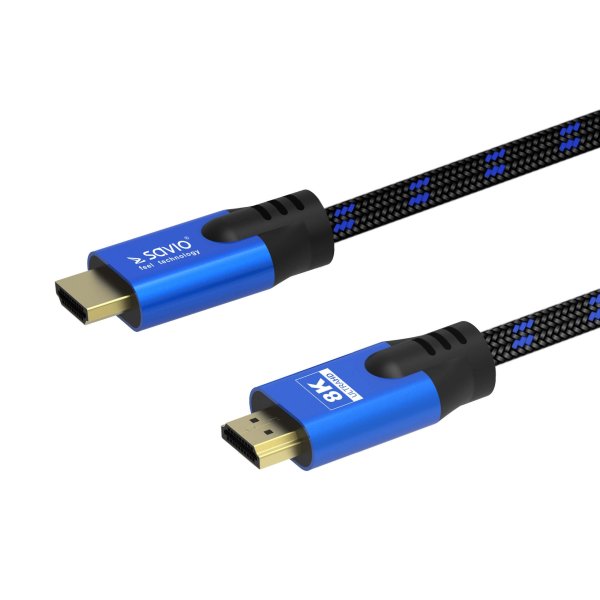 SAVIO HDMI (M) v2.1, 3m Cиний