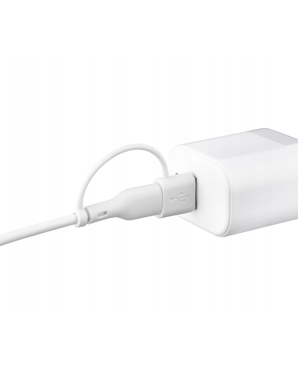 Qualo QRC-CC+A-00 Кабель 2in1 USB-C – USB-C / USB-A адаптер / 1.5 м / белый