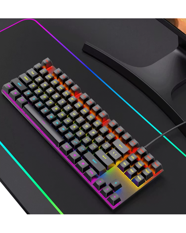 RoGer K80 Игровая Проводная Механическая клавиатура RGB / USB
