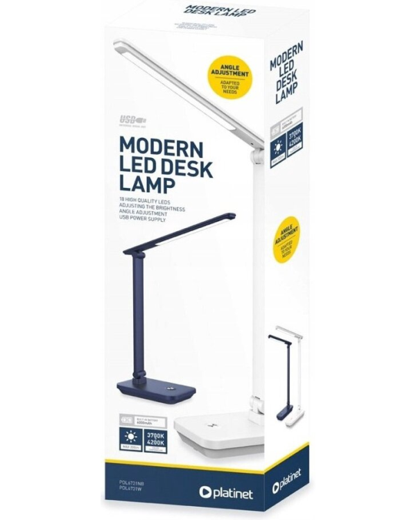 Platinet PDL6731NB LED настольная лампа 6000mAh 5W