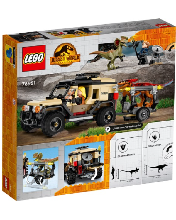 LEGO 76951 Pyroraptor & Dilophosaurus Transport Конструктор