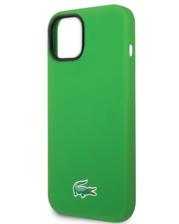 Lacoste Liquid Silicone Microfiber Croc Logo MagSafe Case Чехол для Apple iPhone 14