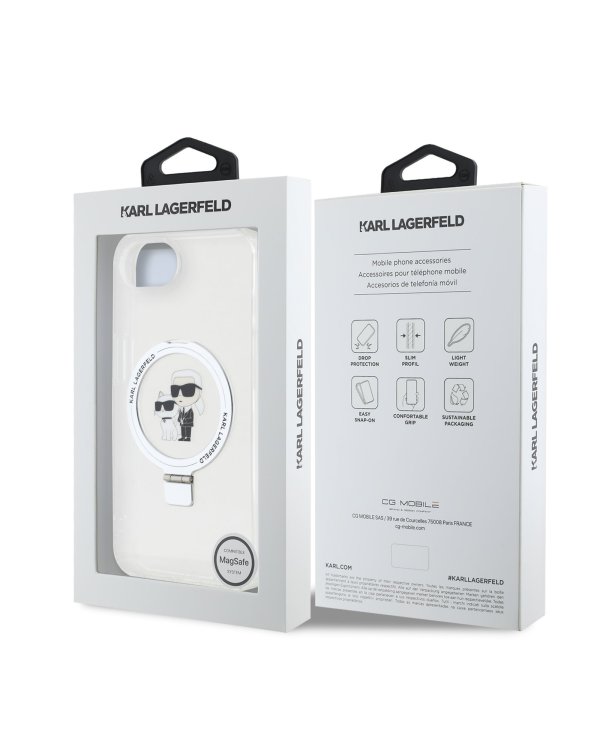 Karl Lagerfeld Ringstand Karl and Choupette MagSafe Case Чехол для Apple iPhone 16e