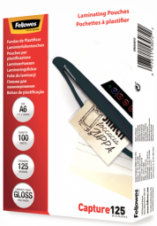 Fellowes A6 Пленки для Ламинирования Глянцевые 125 Микрон (100 шт.)