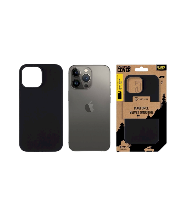Tactical MagForce Velvet Smoothie Cover Защитный чехол для Apple iPhone 13 Pro Max / асфальтовый