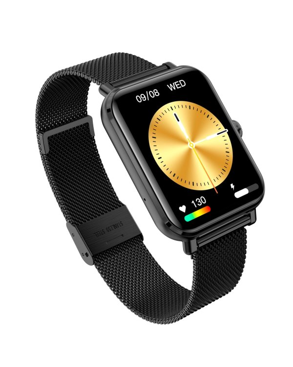 Garett Smartwatch GRC CLASSIC Black Steel Умные часы IPS / Bluetooth / IP68 / SMS