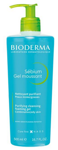 Bioderma Sébium Очищающий пенящийся гель 500 ml
