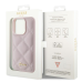 Guess Quilted Metal Logo Case Защитный Чехол для Apple iPhone 15 Pro