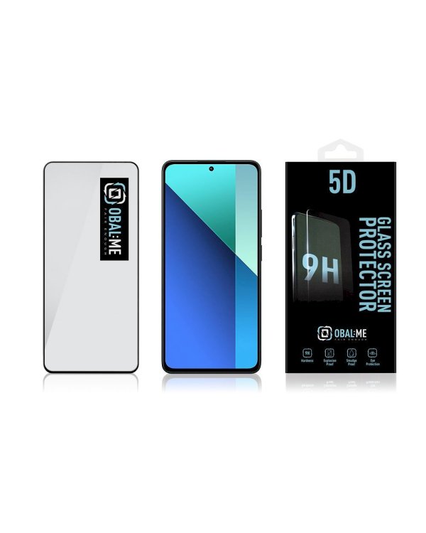 Дополнительное изображение книги «OBAL:ME 5D Glass Screen Protector Защитное стекло для Xiaomi Redmi Note 13 4G/5G / чёрный»