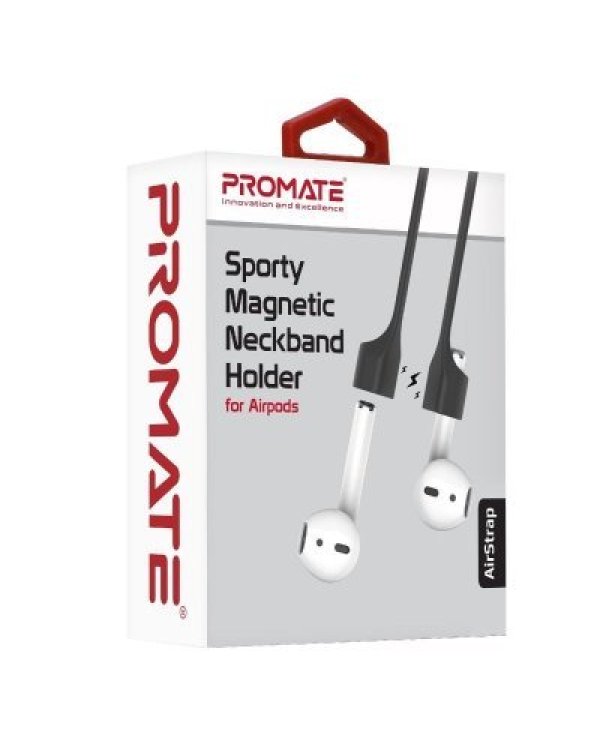 Дополнительное изображение книги «Promate AirStrap Силиконовый нашейный держатель для наушников AirPods»
