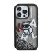 Karl Lagerfeld Liquid Glitter Scattered Choupette Case for Apple iPhone 16 Pro