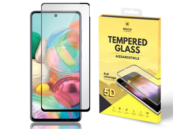 Mocco Full Glue 5D Signature Edition Tempered Glass Защитное стекло для экрана Samsung Galaxy A72 5G Черное