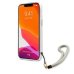 Guess GUHCP13MKMABGR Marble Strap Back Case Чехол для Apple iPhone 13 Серый