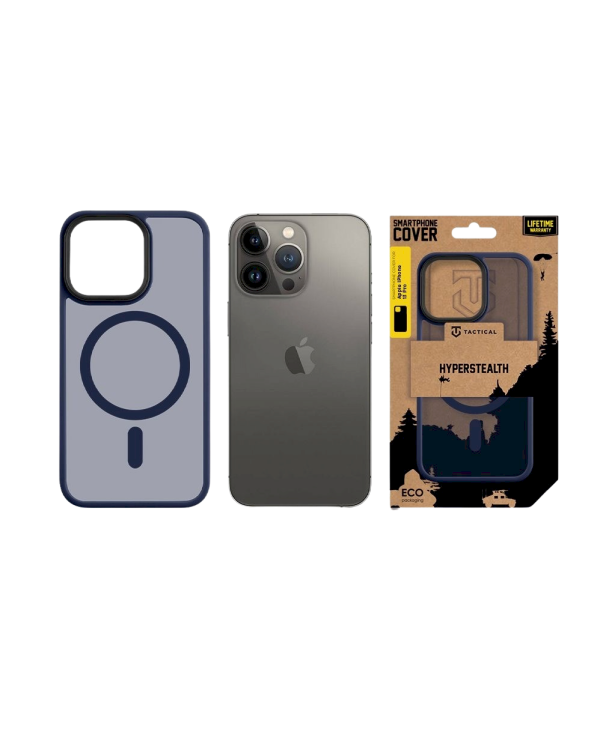 Дополнительное изображение книги «Tactical MagForce Hyperstealth Cover Защитный чехол для iPhone 13 Pro / тёмно-синий»