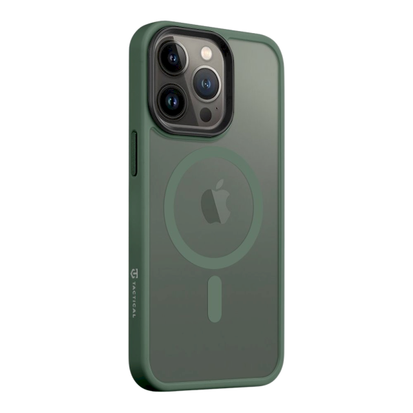 Обложка книги «Tactical MagForce Hyperstealth Cover Защитный чехол для iPhone 13 Pro / лесной зелёный»