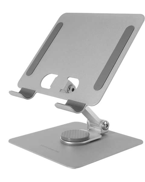Mars Gaming MA-RST 2in1 Подставка из алюминиевого сплава для планшетов 360°/ 13 дюймов / Серебряная