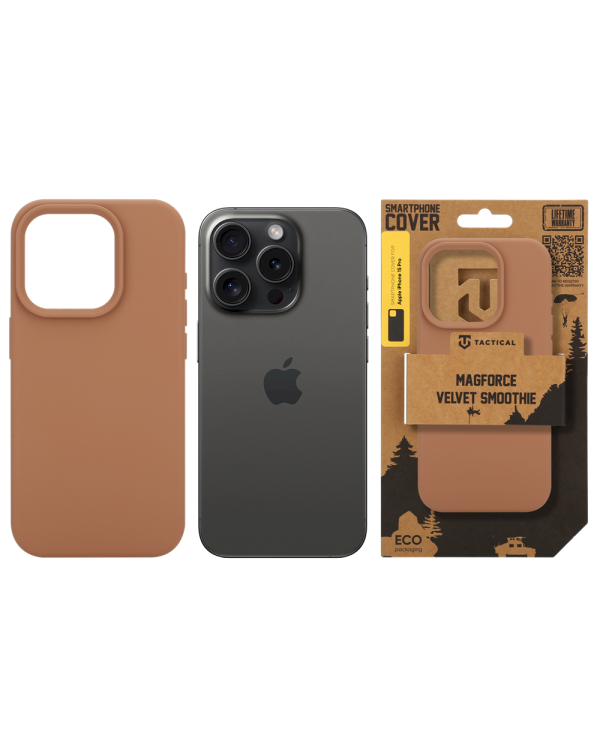 Tactical MagForce Velvet Smoothie Cover Защитный чехол для Apple iPhone 15 Pro / Moucha Moose