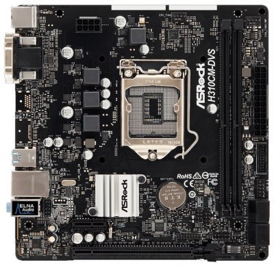 ASRock H310CM-DVS Материнская плата mATX / S1151 / Intel