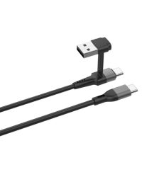 Qualo QKN-2in1-CCA-01 Кабель 2in1 USB-C / USB-A / 1.2m / 15W