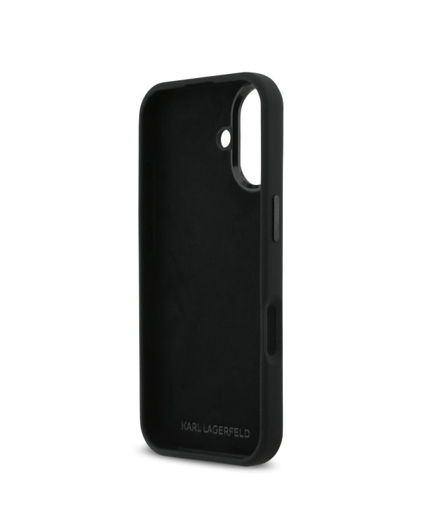 Дополнительное изображение книги «Karl Lagerfeld Liquid Silicone Metal Ikonik Case Защитный чехол для iPhone 17 / чёрный»