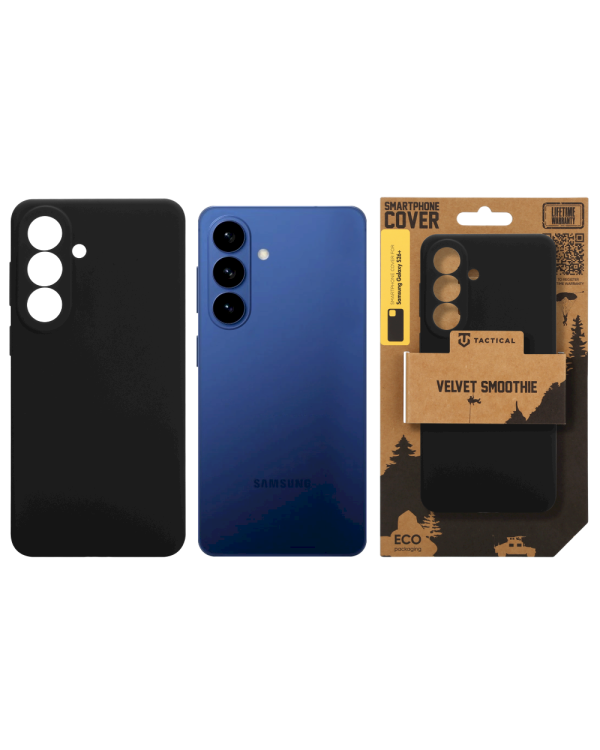 Tactical Velvet Smoothie Cover Защитный чехол для Samsung Galaxy S26+ / асфальт