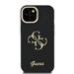 Guess PU Grained 4G Logo Stand Camera Frame Case Защитный чехол для iPhone 13 / чёрный