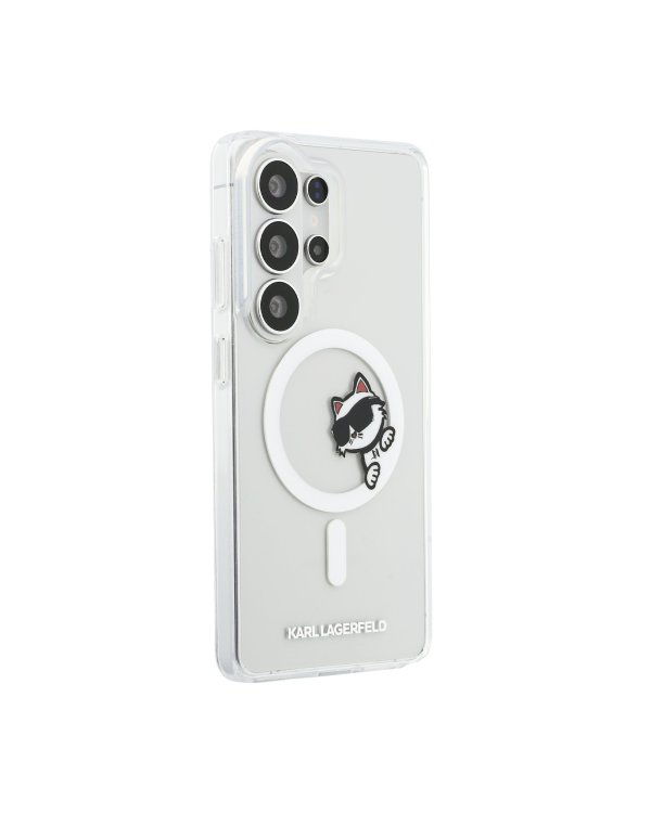 Karl Lagerfeld IML Choupette Peekaboo Logo Magnetic Case Чехол для Samsung Galaxy S26 Ultra