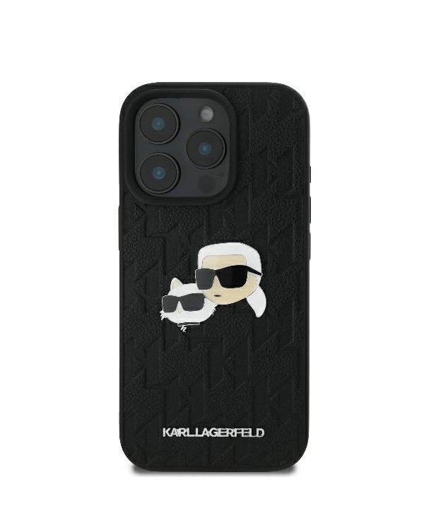 Karl Lagerfeld Monogram Karl&Chaoupette Head Pin Защитный Чехол для Apple iPhone 16 Pro Max