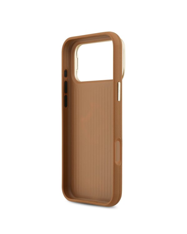 Guess PU Grained 4G Logo Stand Camera Frame Case Чехол для Apple iPhone 17 Pro Max