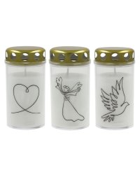 Candela Свеча могильная с колпачком 5,6x11,5см время горения 40h