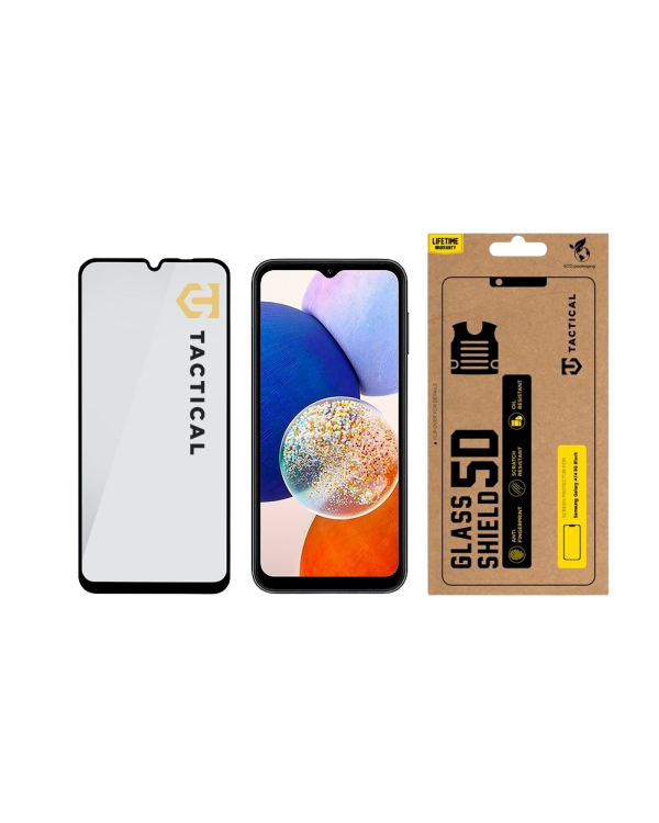 Tactical Glass Shield 5D Защитное стекло для Samsung Galaxy A14 4G/5G / чёрный