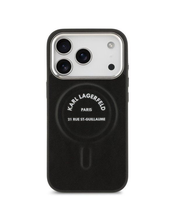 Karl Lagerfeld PU RSG Logo MagSafe Case Защитный чехол для iPhone 17 Pro / чёрный