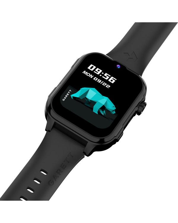 Garett Смарт-часы Kids Hero Pro 4G Face Unlock / GPS / GEO location / WhatsApp / Rotary button / "Kids Size" strap Черные
