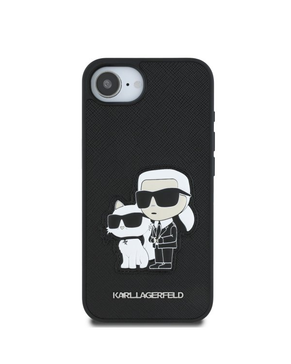 Karl Lagerfeld PU Saffiano Karl and Choupette Case Чехол для Apple iPhone 16e