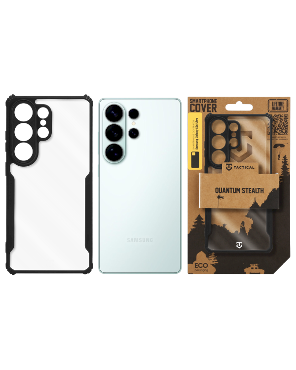 Tactical Quantum Stealth Cover Защитный чехол для Samsung Galaxy S26 Ultra / прозрачный/чёрный