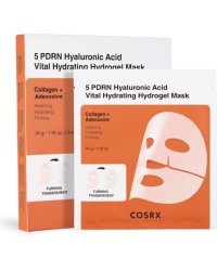 COSRX 5 PDRN Hyaluronic Acid Vital Hydrating Гидрогелевые Маски Для Лица 34g × 3шт