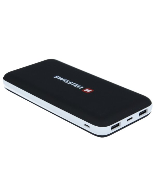 Swissten Black Core Premium Power Bank Переносная зарядная батарея 2A / USB / USB-C / 15000 mAh